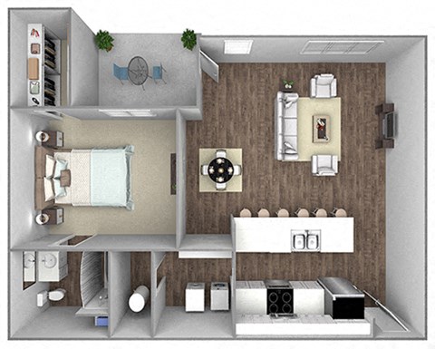 1 bedroom floorplans